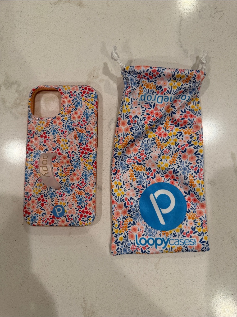 Loopy Case Floral Phone Case with Loopy Grip - Multicolor